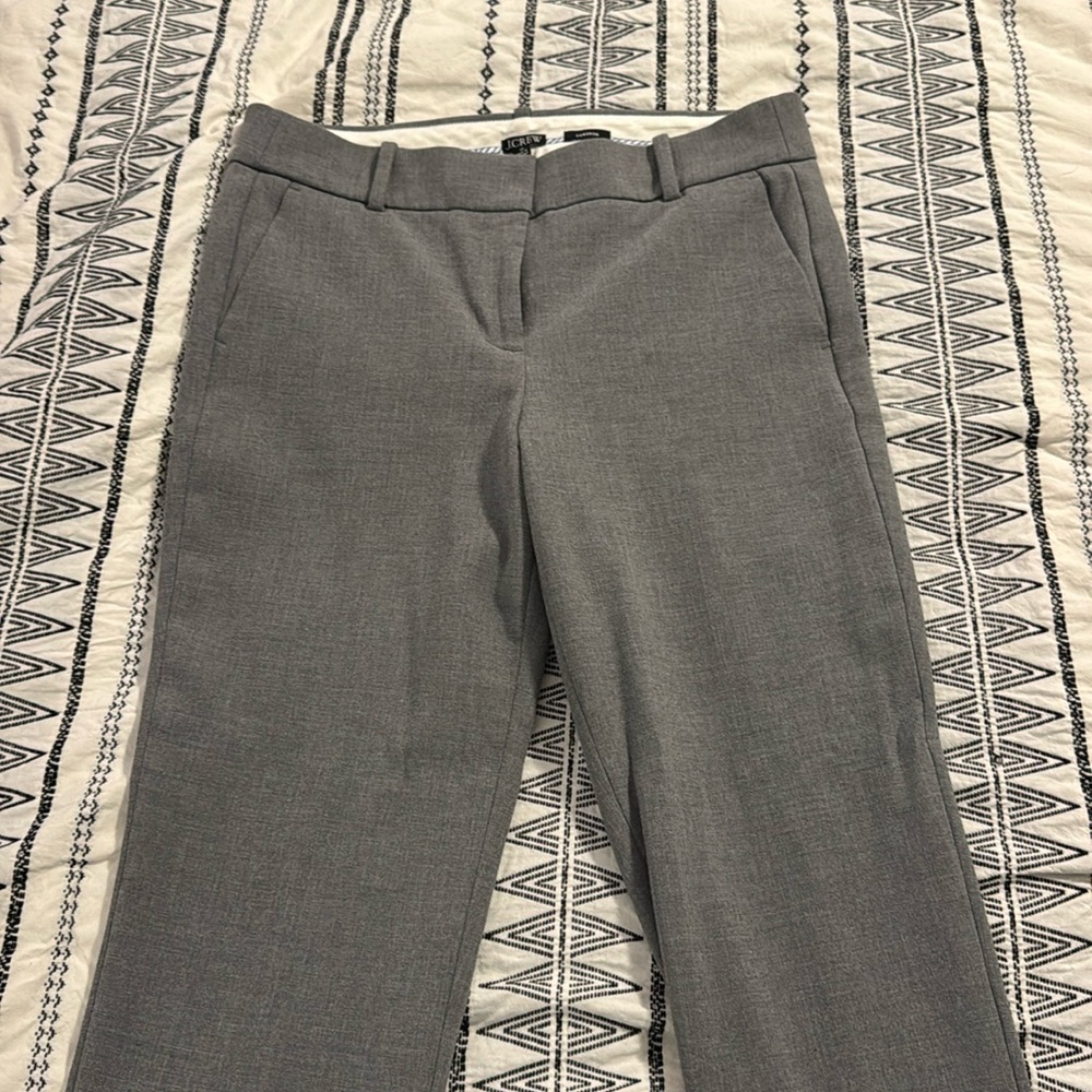 JCrew Cameron cropped pants, grey, size 10